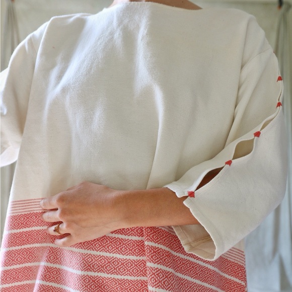 Proud Mary Woven Cotton Tribal/Ethnic Tunic - Picture 4 of 8